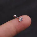 New Design Cz Curved Bar Cartilage Earring Conch Piercing Helix Stud Ear Piercing Jewelry