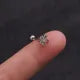 New Design Cz Curved Bar Cartilage Earring Conch Piercing Helix Stud Ear Piercing Jewelry