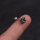 New Design Cz Curved Bar Cartilage Earring Conch Piercing Helix Stud Ear Piercing Jewelry