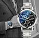 Business Steel Straps Round Dial Wrist Watches