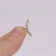 New Design Cz Curved Bar Cartilage Earring Conch Piercing Helix Stud Ear Piercing Jewelry