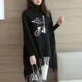 Winter Fleece Cape Shawl for Women Warm Stylish Layering Wrap